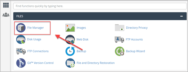 File manager cpanel