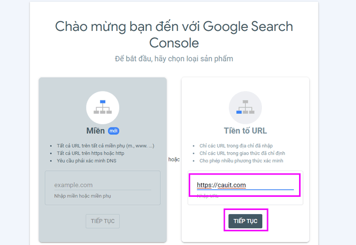 dang ky Google Search Console 2 1